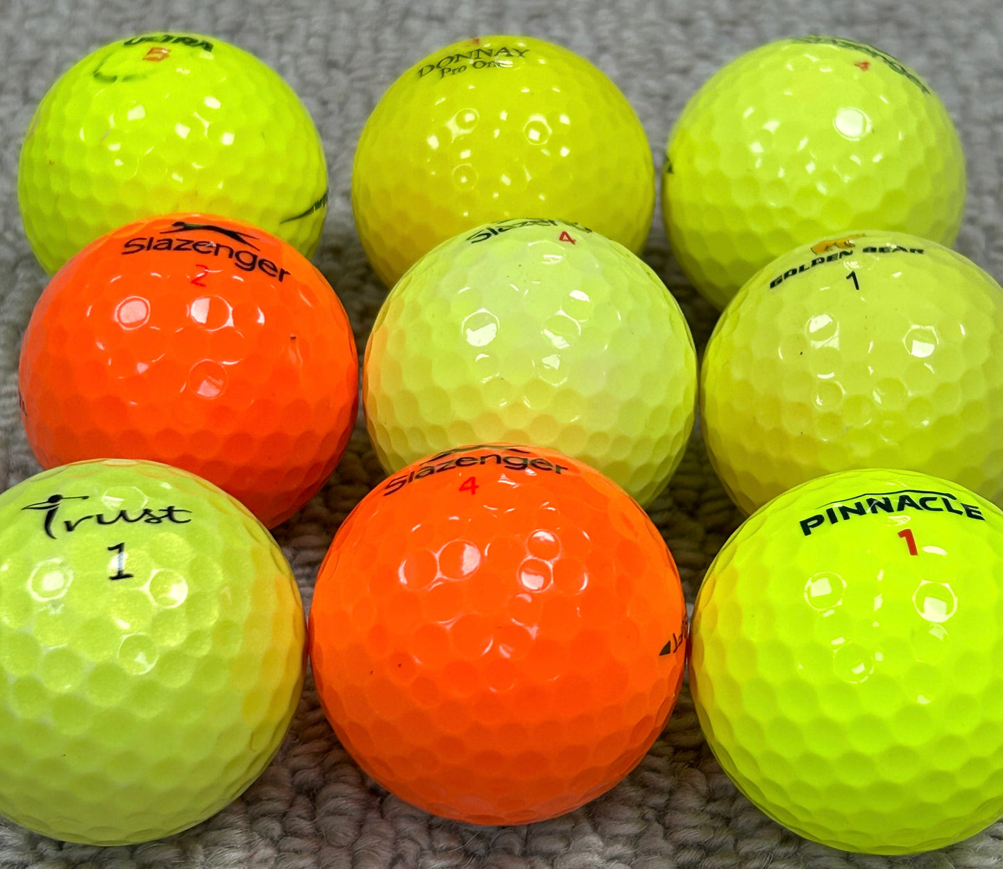 Value Brands Coloured Optics Mix – Used Golf Balls