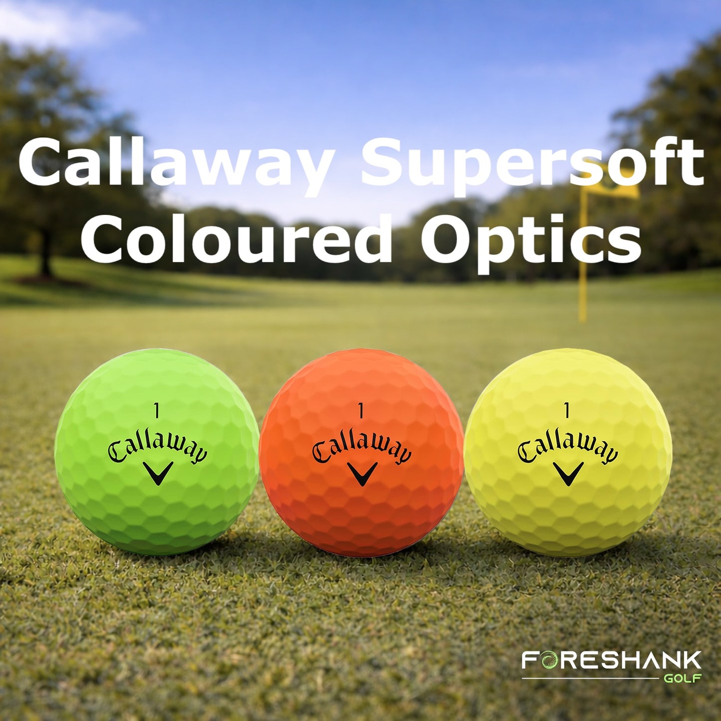 Callaway Supersoft Coloured Optics – Used Golf Balls
