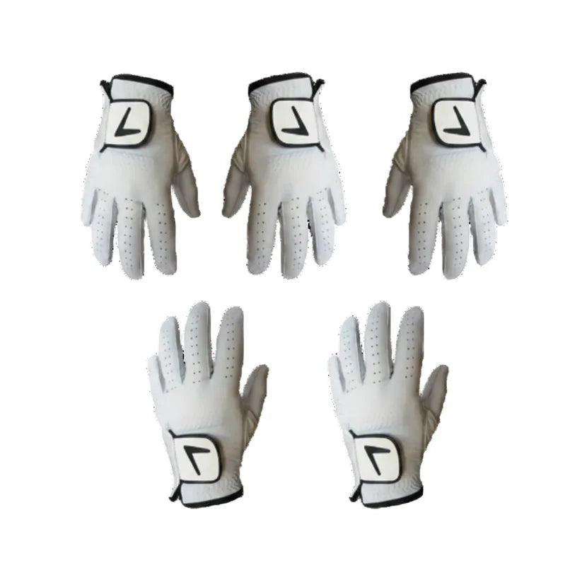 PREMIUM LEATHER GOLF Glove Bundle 5 gloves FOR £19.99
