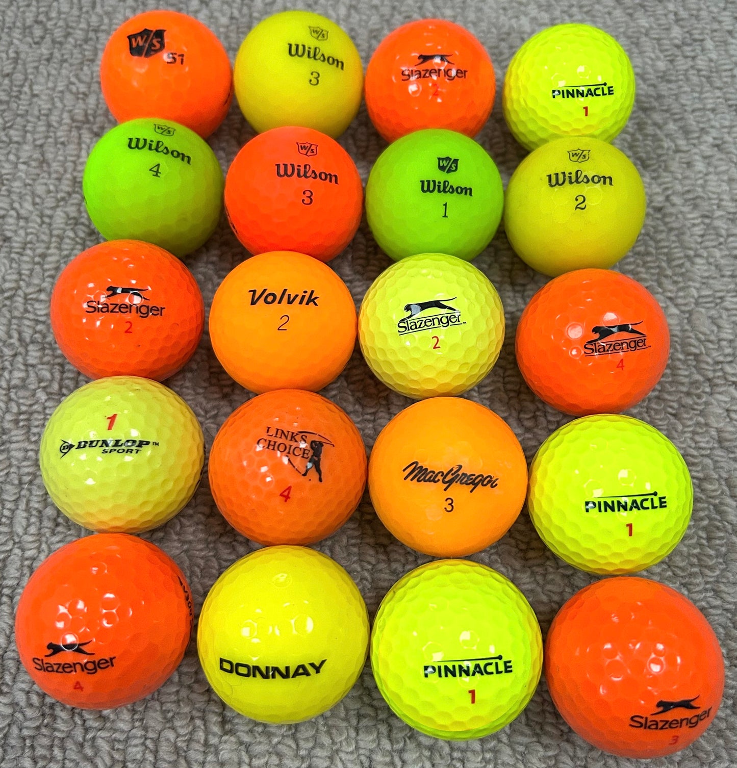 Value Brands Coloured Optics Mix – Used Golf Balls