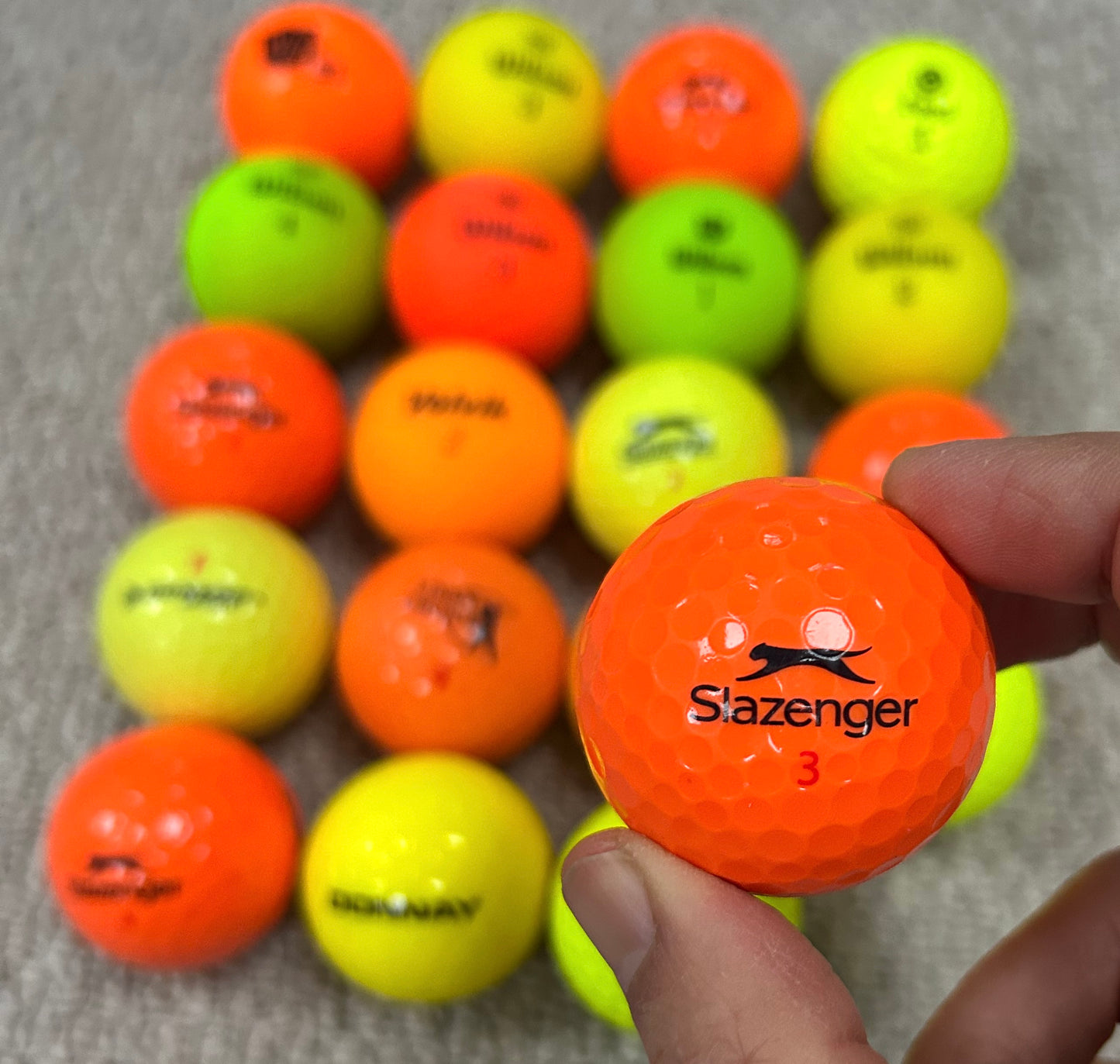 Value Brands Coloured Optics Mix – Used Golf Balls