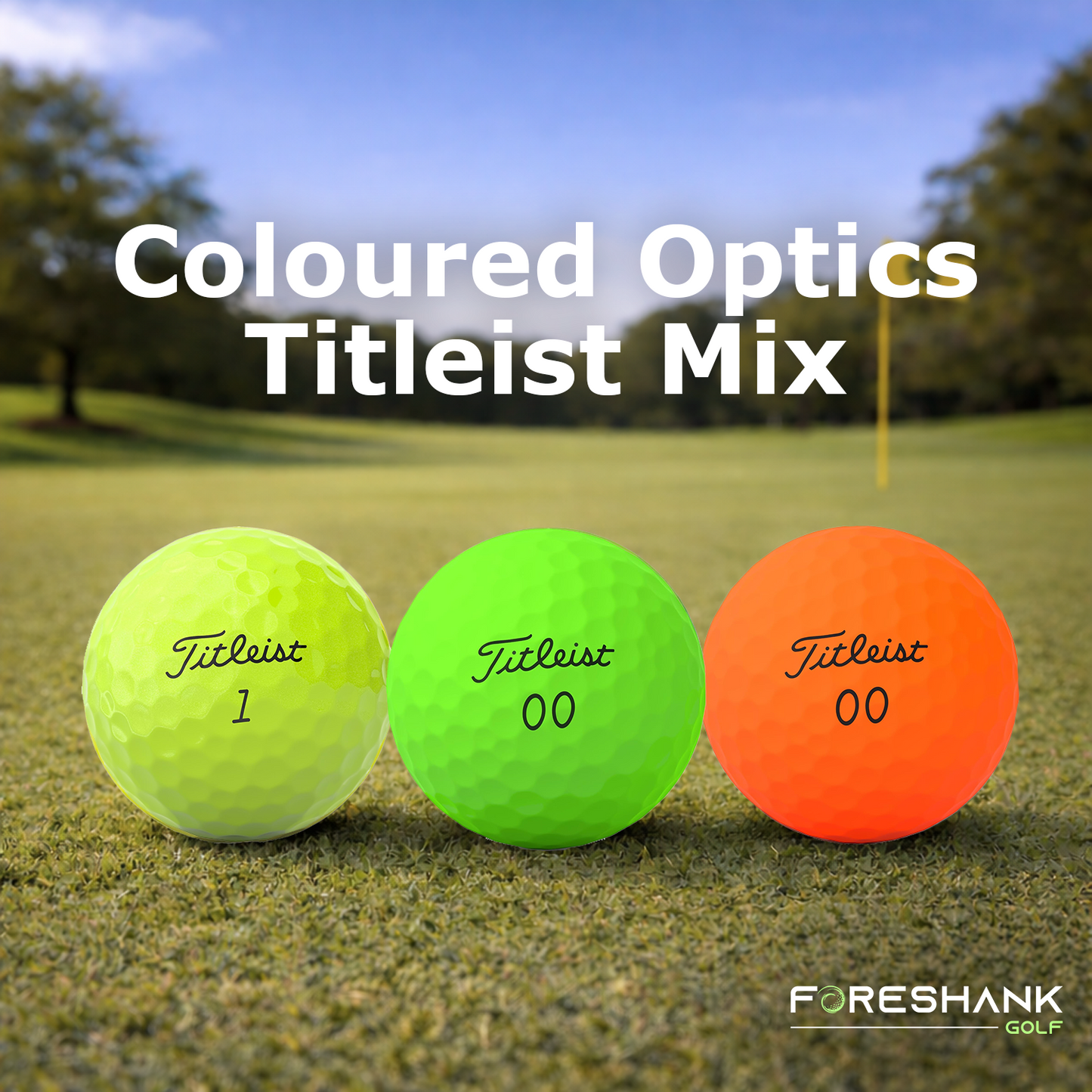Titleist Coloured Optics MIx – Used Golf Balls