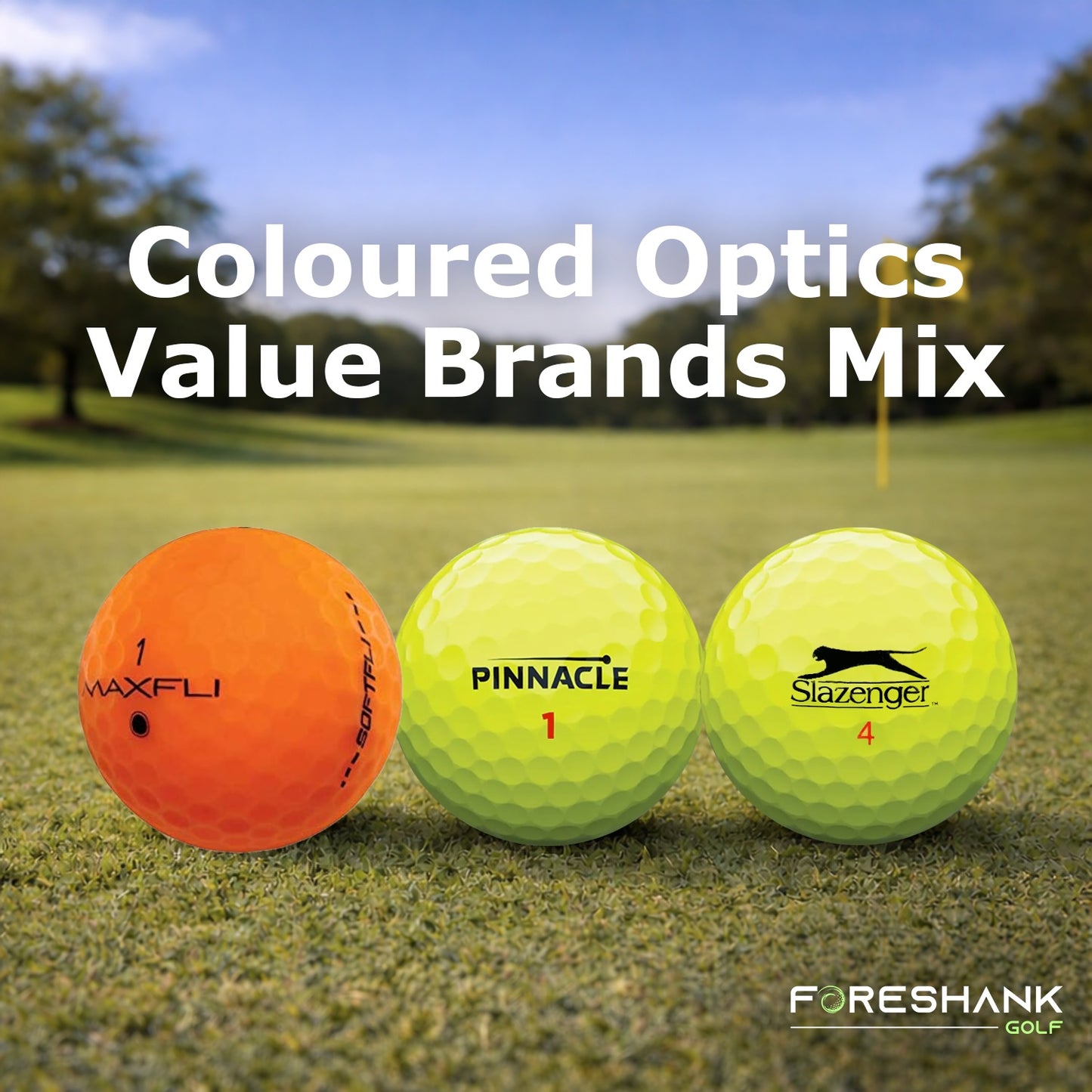Value Brands Coloured Optics Mix – Used Golf Balls